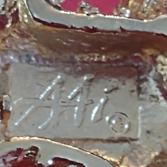 Vintage signed women's teddy bear brooch pin - Picture 4 of 4